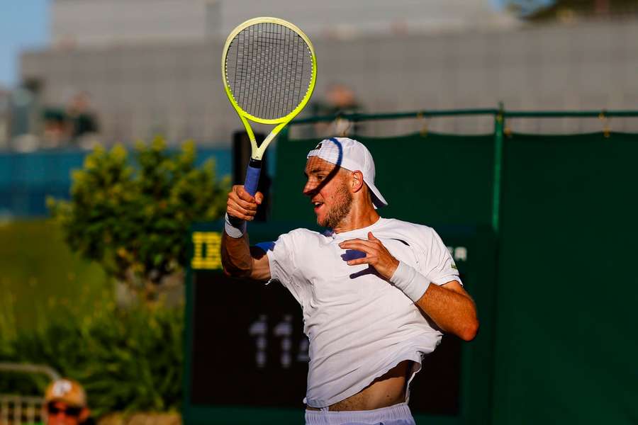 Jan-Lennard Struff im Match gegen Felix Auger-Aliassime.
