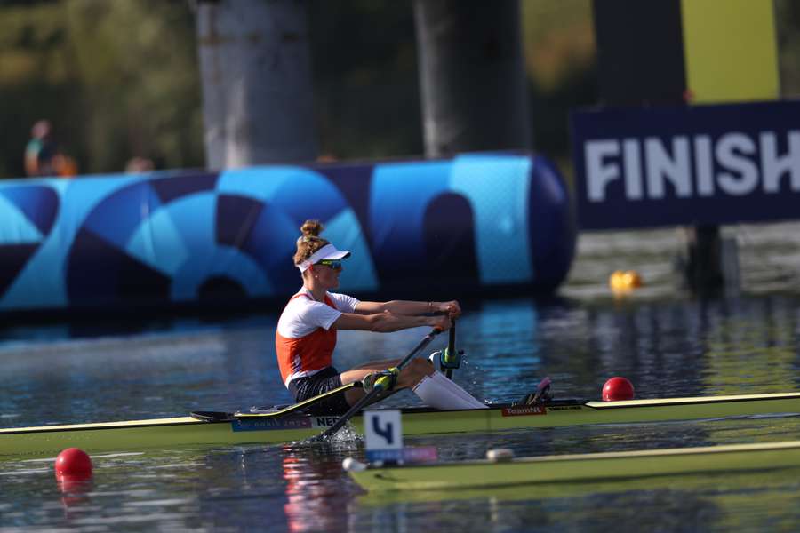 Karolien Florijn plaatste zich overtuigend voor de halve finales van donderdag