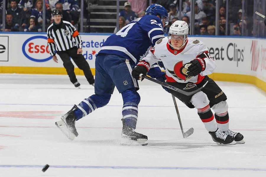 Stützle spielte bis vor ein paar Tagen noch mit Ottawa in den NHL Play-Offs.