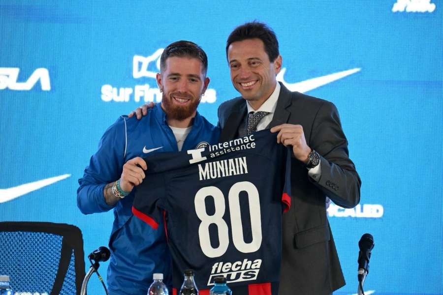 Marcelo Moretti, en la presentación de Iker Muniain
