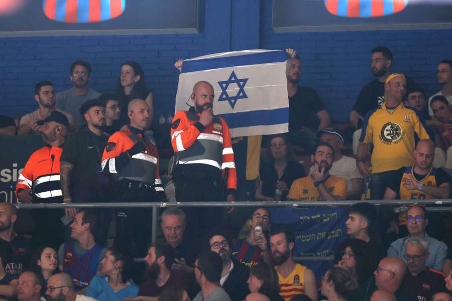 Une tribune du Maccabi.