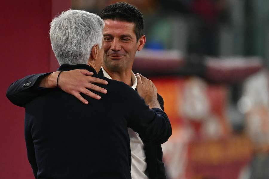 Gian Piero Gasperini e Cristian Chivu Gian Piero Gasperini e Cristian Chivu