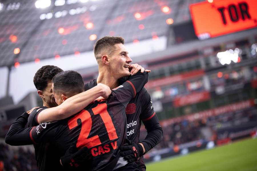 Patrik Schick proti St. Pauli zaznamenal sedmý bundesligový gól v sezoně.