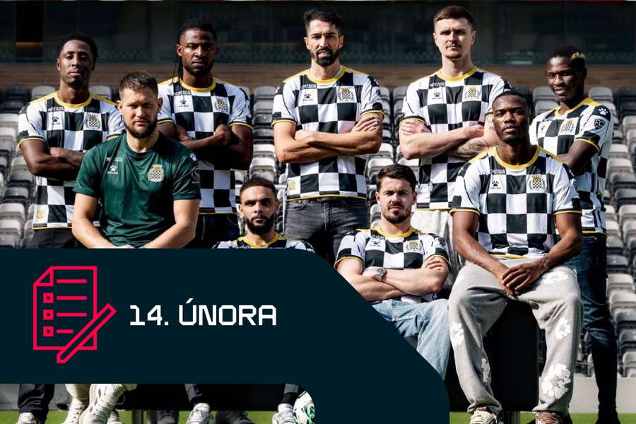 Tomáš Vaclík (v zeleném) a dalších osm nových posil Boavisty.