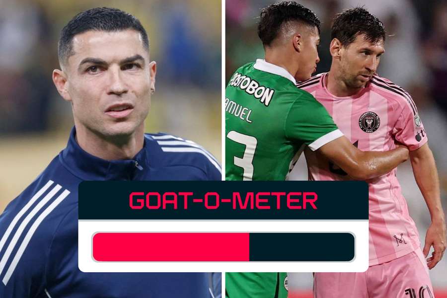 Das dieswöchige GOAT-o-Meter zwischen Cristiano Ronaldo und Lionel Messi Das dieswöchige GOAT-o-Meter zwischen Cristiano Ronaldo und Lionel Messi