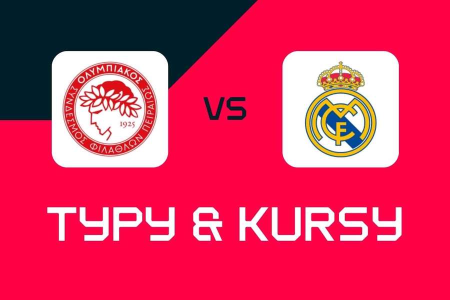 Olympiakos - Real Madryt: Typy bukmacherskie, najlepsze kursy i zakłady (Liga Mistrzów)