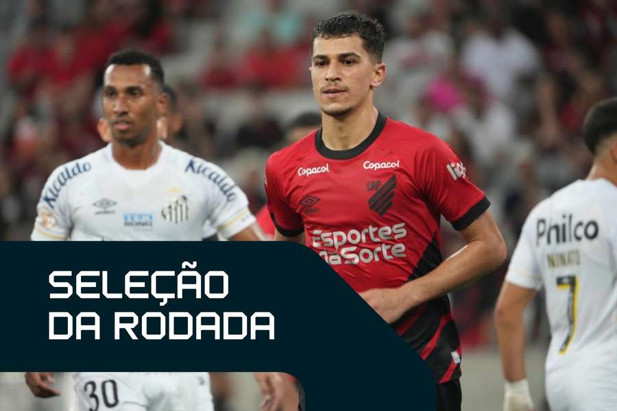 Vitor Bueno brilhou na vitória do Athletico-PR sobre o Santos