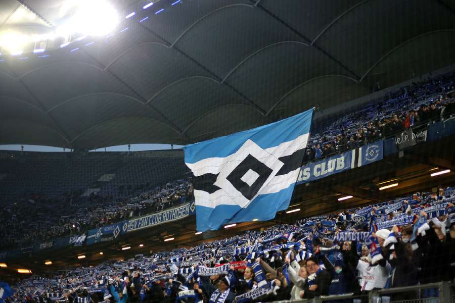 Hamburg SV fans ahead of DFB Cup clash 