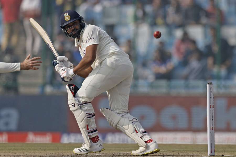 Rohit Sharma batting during the second Test