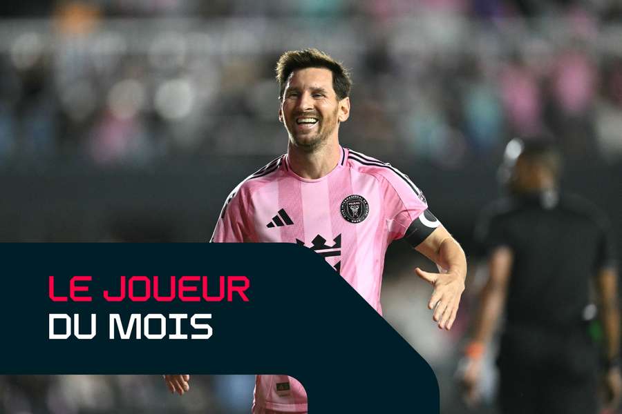 Lionel Messi célèbre un but de l'Inter Miami