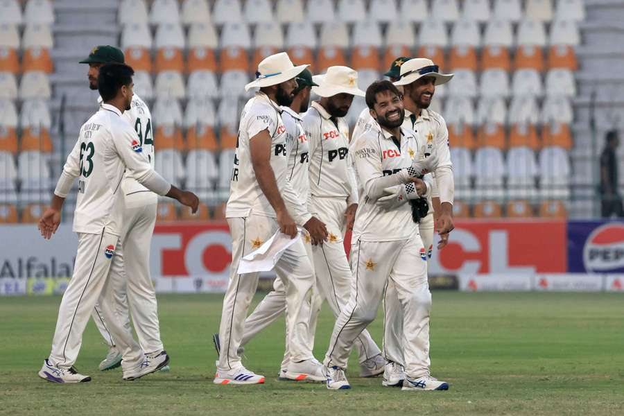 Pakistan during the first test against England