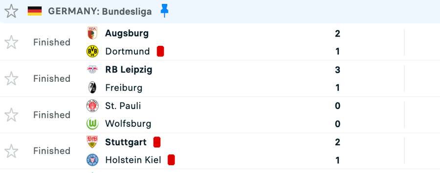 Rezultate Bundesliga