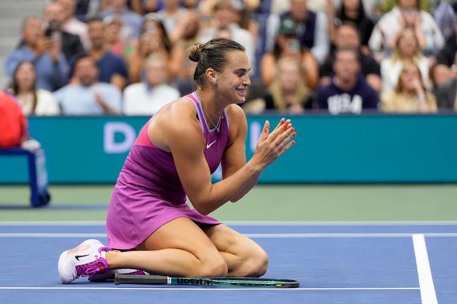 Sabalenka se emocionou com primeiro título do US Open