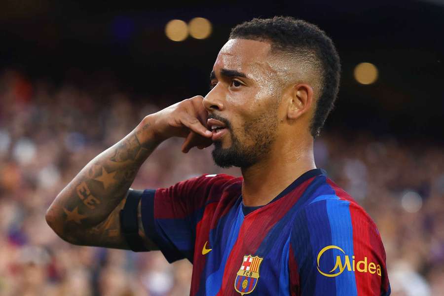 Gabriel Jesus celebra su gol ante el Getafe Gabriel Jesus celebra su gol ante el Getafe