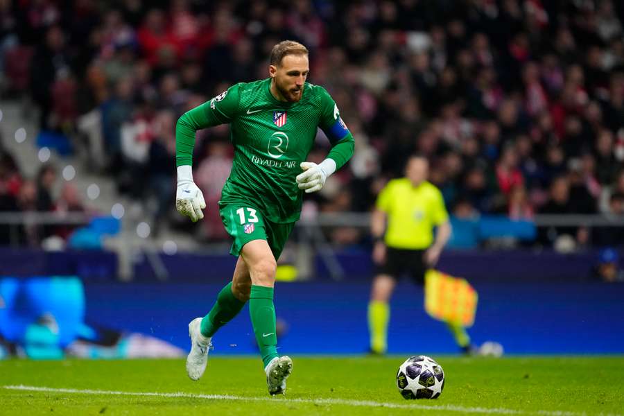 Oblak, en el partido de ida de octavos