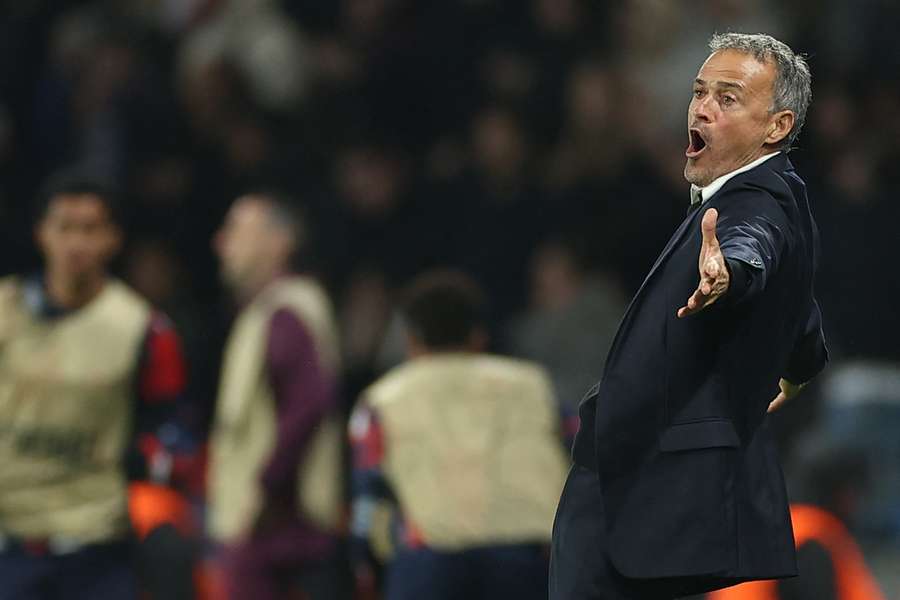 Luis Enrique mercredi soir au Parc des Princes.