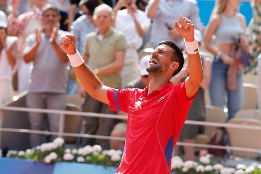 Djokovic à Paris 2024.