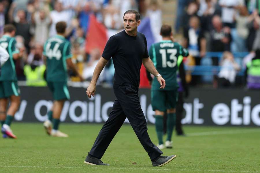 Franck Lampard après la déroute face à Brighton. Franck Lampard après la déroute face à Brighton.