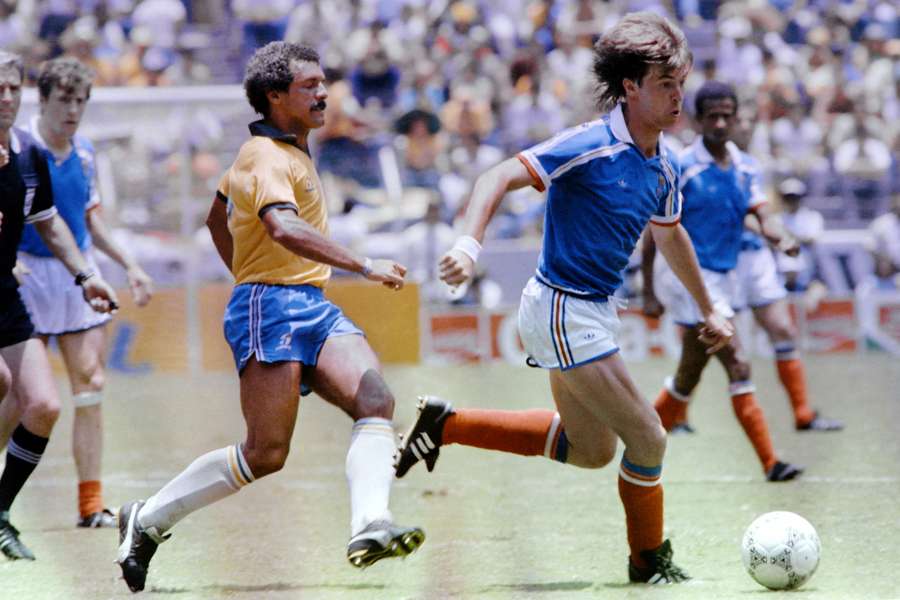 Júnior durante la Coppa del Mondo 1986, in Messico