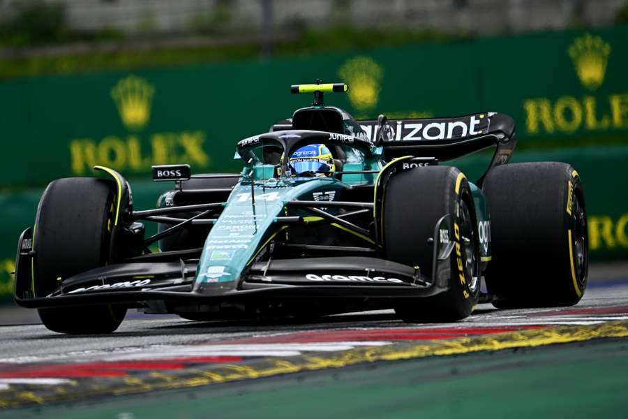 Alonso não conseguiu um lugar no pódio na Áustria, mas ficou satisfeito com o forte desempenho da Aston Martin