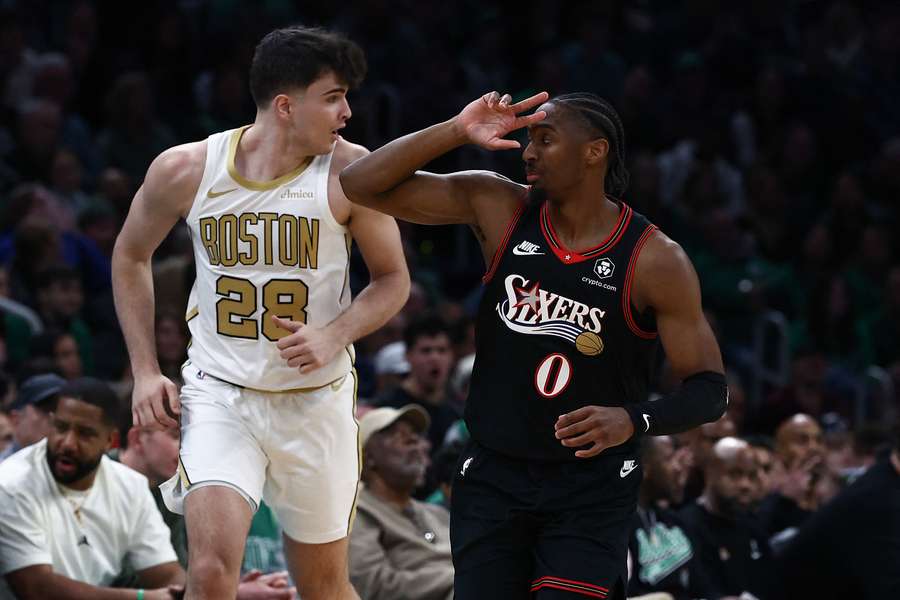 Hugo González, en el partido ante los Sixers Hugo González, en el partido ante los Sixers