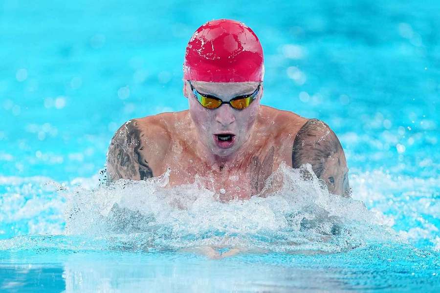 Adam Peaty took joint second in the 100m breaststroke