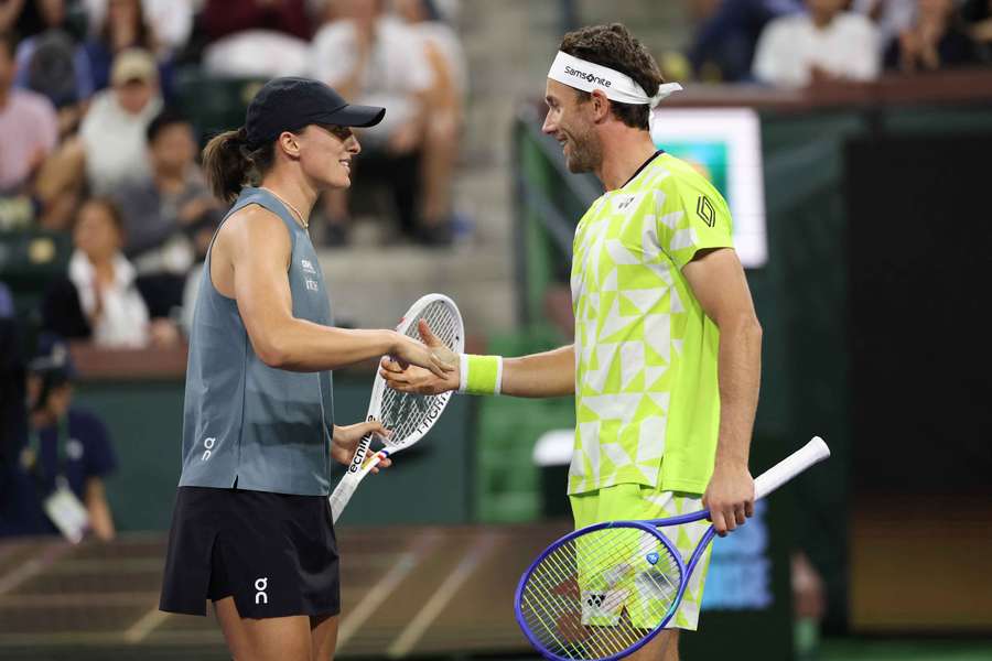 Świątek w parze z Ruudem odpadła w półfinale pokazowego Eisenhower Cup