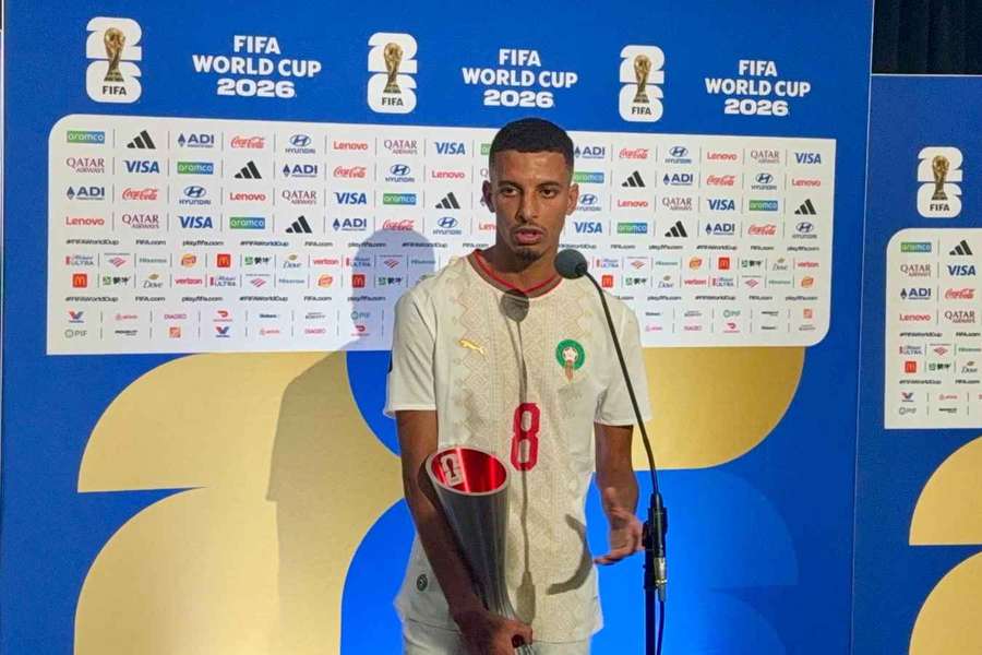 Morocco's Azzedine Ounahi after the win against Canada
