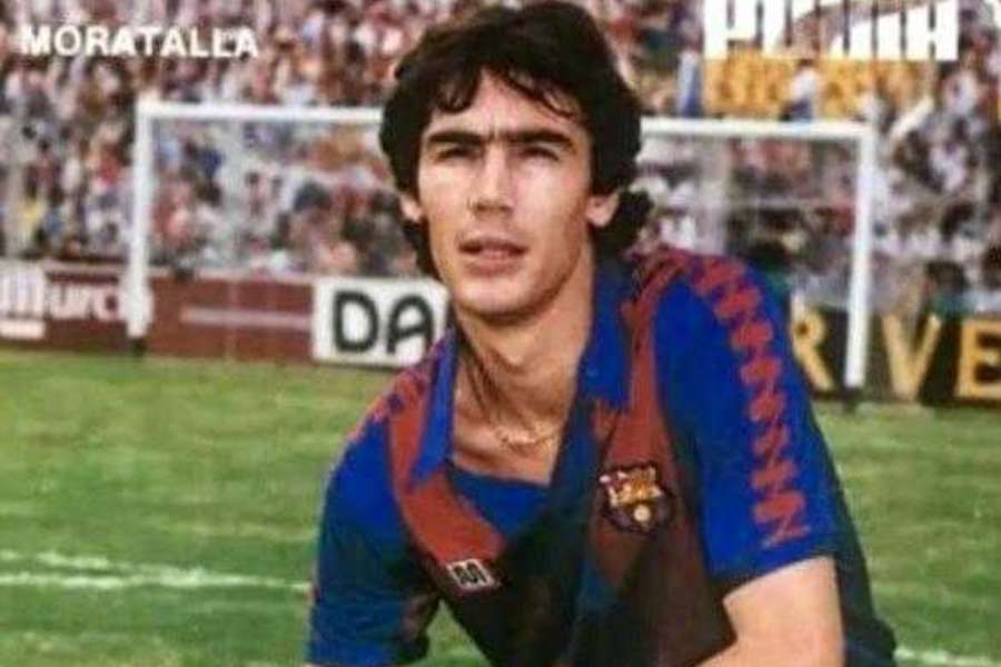 Moratalla, en su época de jugador del Barça Moratalla, en su época de jugador del Barça