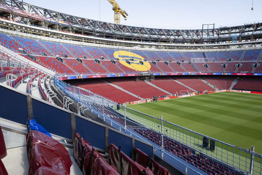 The renovated Camp Nou is still not ready to be reopened