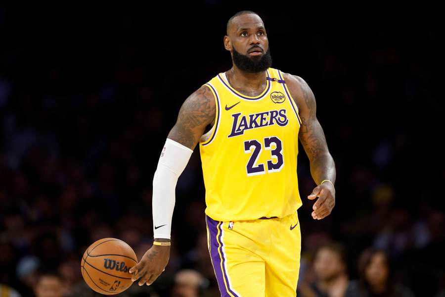 LeBron James during the 2025 NBA Playoffs