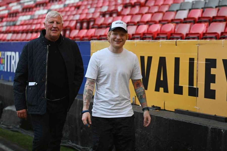 Ed Sheeran was al vaak te gast bij de wedstrijden van Ipswich