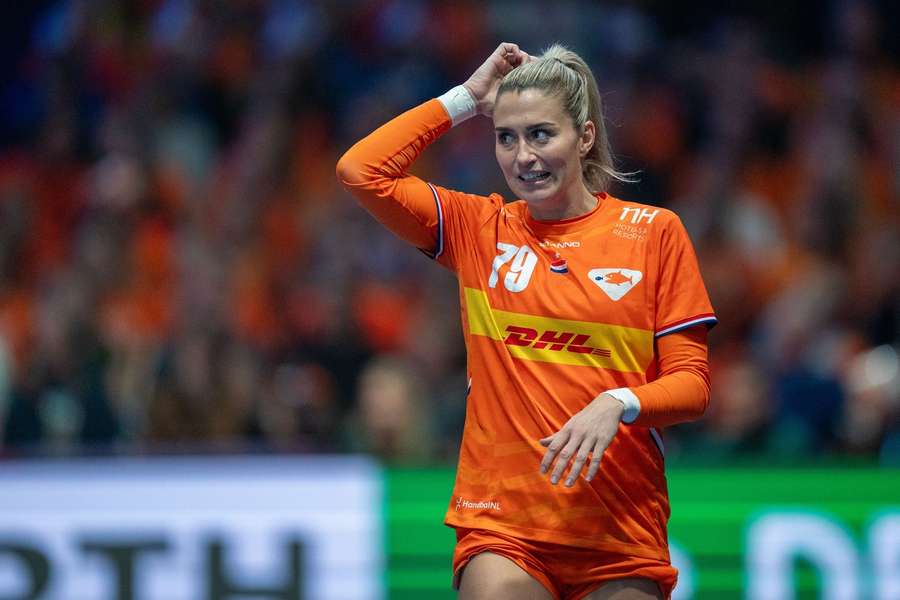 Estavana Polman in action during the bronze medal Match between the Netherlands and France at the World Cup last year