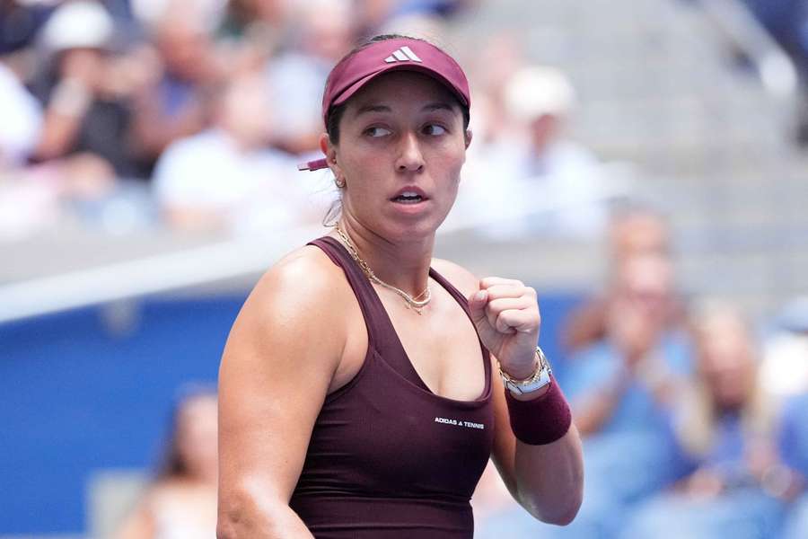 Jessica Pegula during the match