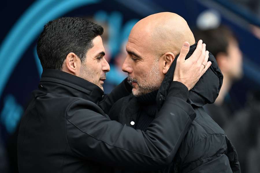 Mikel Arteta en Pep Guardiola zijn goede vrienden van elkaar