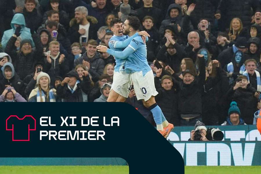 Foden y Cherki celebran con el Manchester City Foden y Cherki celebran con el Manchester City