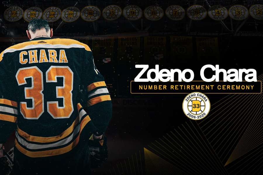 Zdeno Chára bude visieť pod stropom bostonskej haly.
