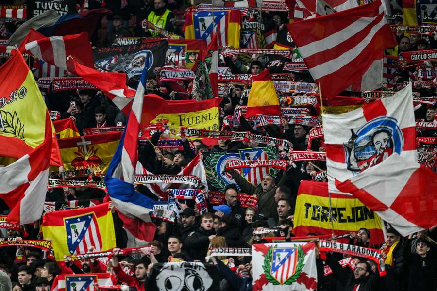 Adeptos do Atlético de Madrid