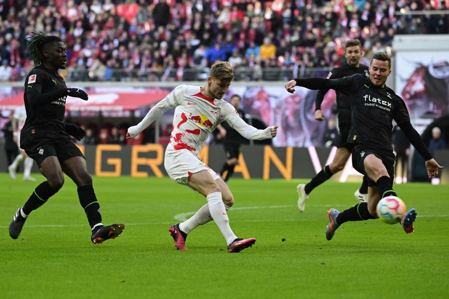 Werner besorgte mit einem ordentlichen Kracher das 1:0 für Leipzig