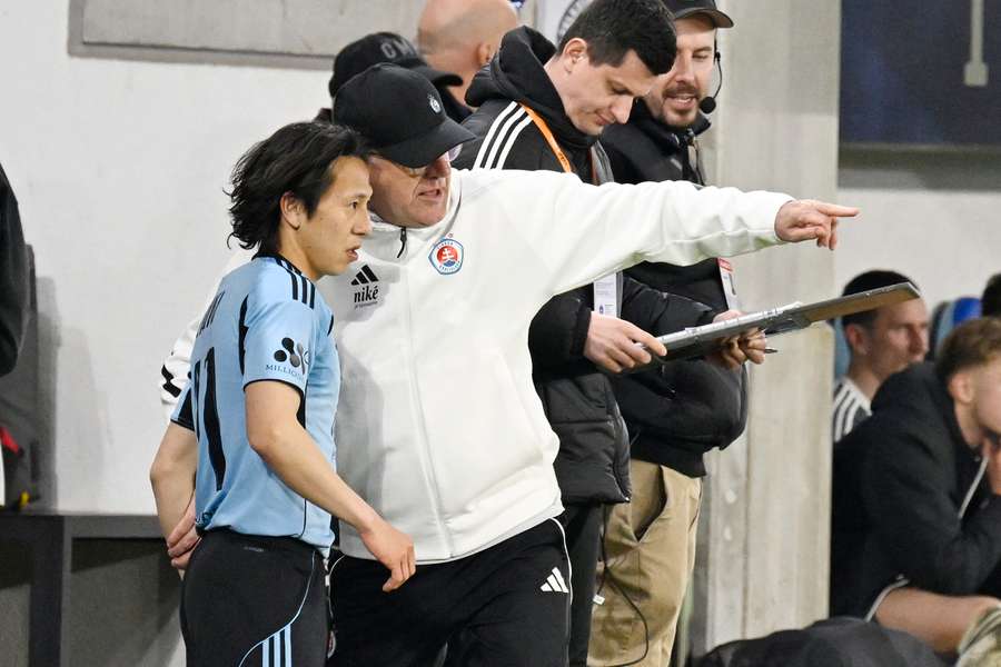 Weiss st. počas duelu s Podbrezovou.