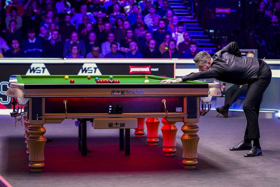 Mark Selby during the match against Ali Carter