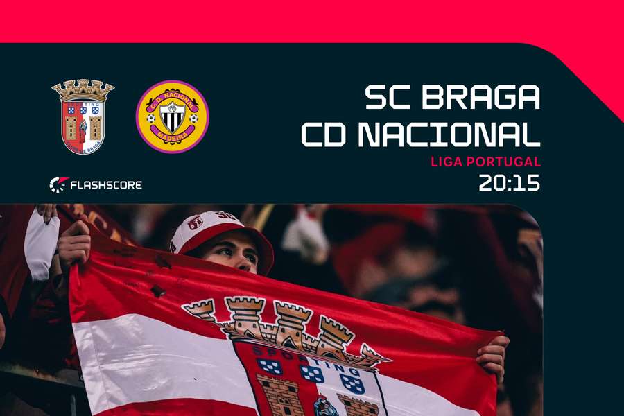 SC Braga recebe Nacional na 23.ª jornada