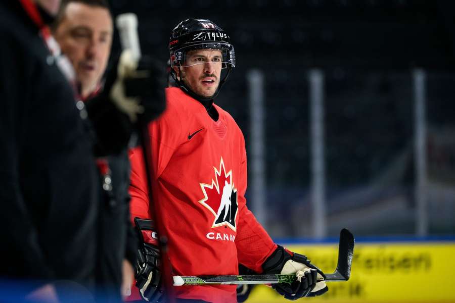 Crosby na kanadském tréninku.