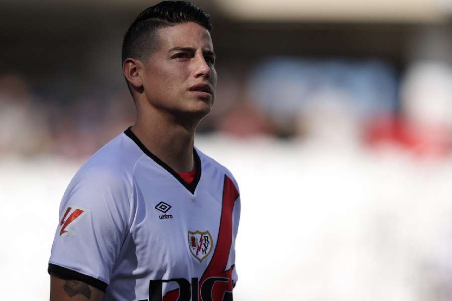 James Rodríguez não vem conseguindo se estabelecer no Rayo Vallecano