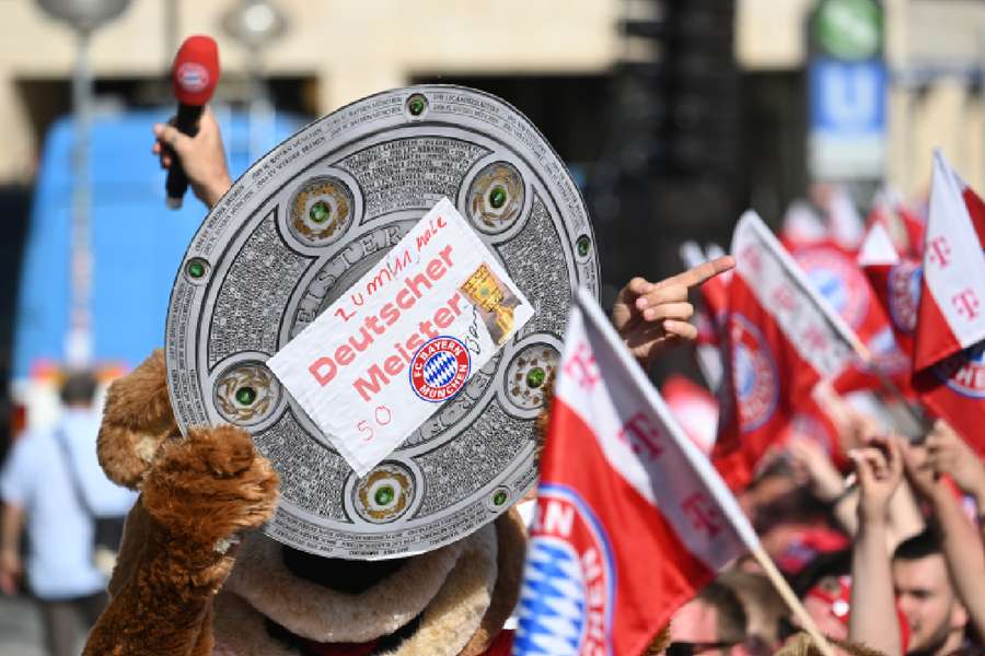 Comemoração do título da Bundesliga em Munique