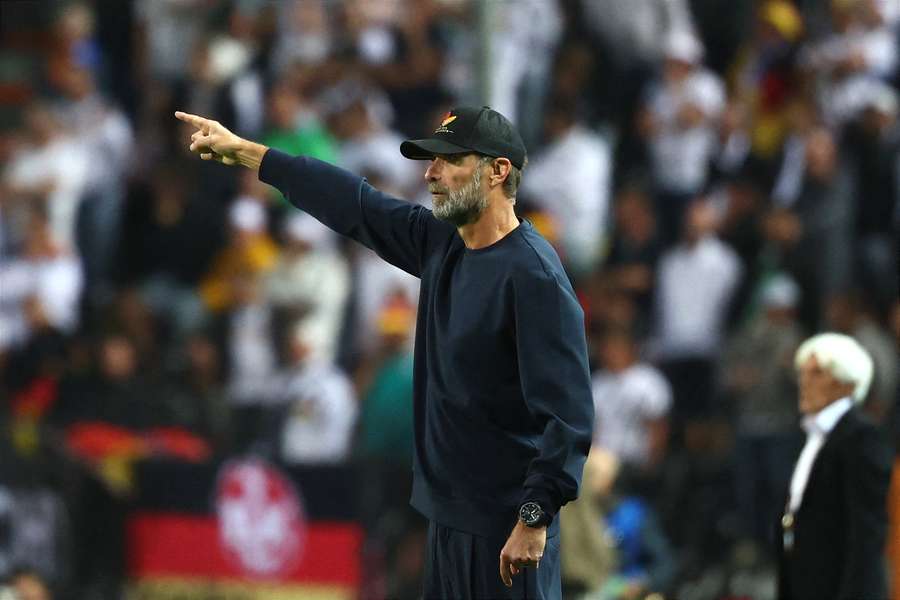 Klopp beim Spiel gegen Griechenland. Klopp beim Spiel gegen Griechenland.