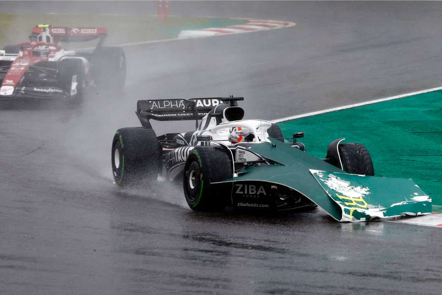 Pierre Gasly had an incident ridden race at Suzuka