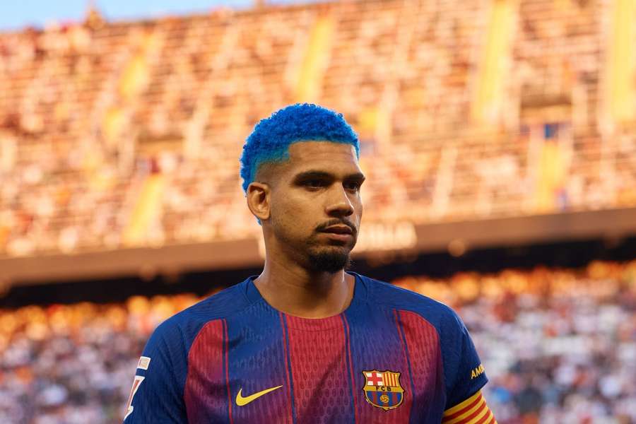 Barcelona defender Ronald Araujo. Barcelona defender Ronald Araujo.