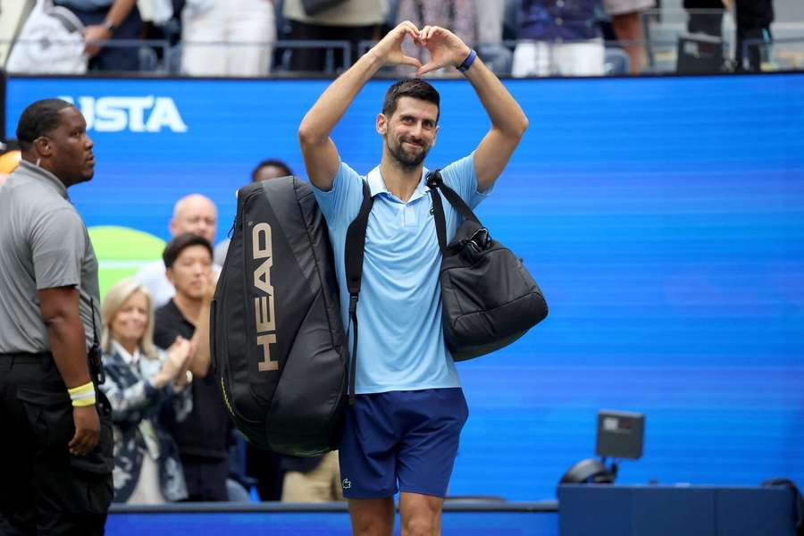 Djokovič se na US Open loučí s fanoušky.