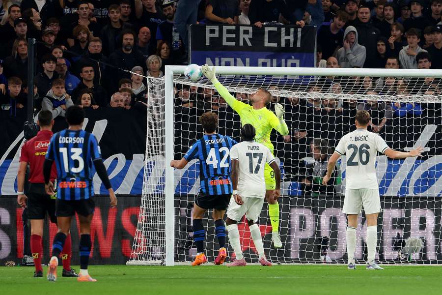 Ivan Provedel, la parata contro l'Atalanta